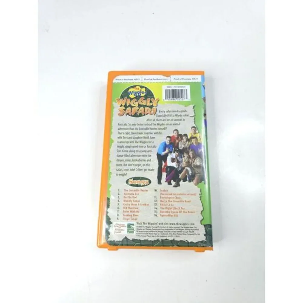The Wiggles - Wiggly Safari VHS 2002 With Steve Irwin The Crocodile Hunter‎ Film